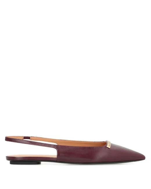 Tod's Red Spitze Slingback-Pumps
