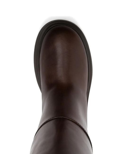 Jimmy Choo Brown 70Mm Tamskin Buckle-Detail Boots