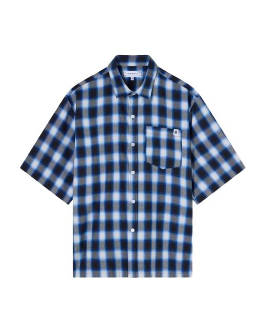Edwin Blue Millbury Checked Shirt for men