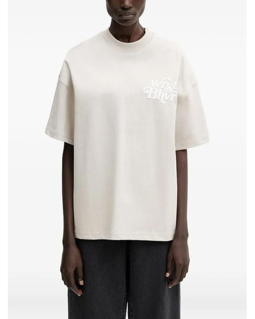 WRSTBHVR White Reen V2 Logo-Print T-Shirt