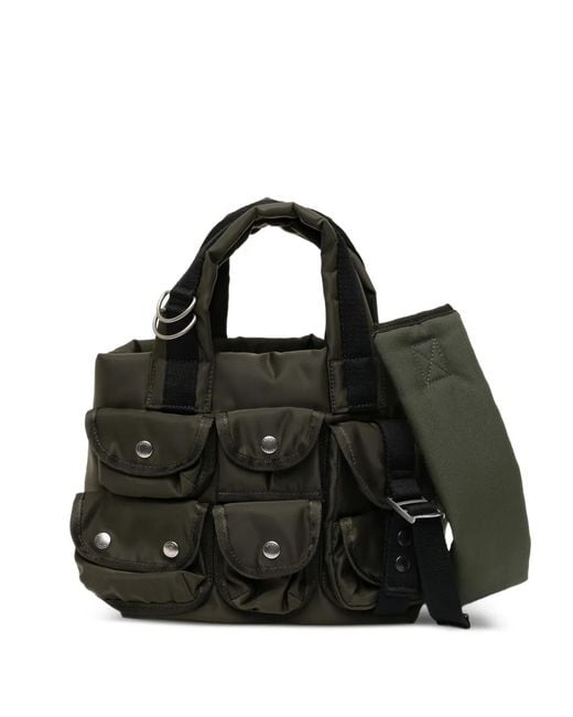Sacai Multi-Pocket Tote Bag in Black | Lyst