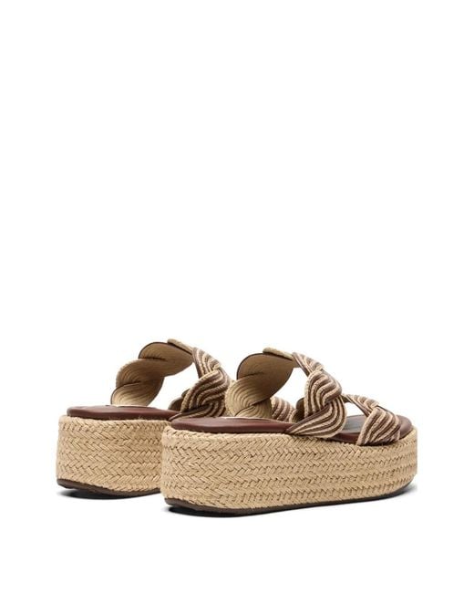 Casadei White Thaiti Platform Sandals
