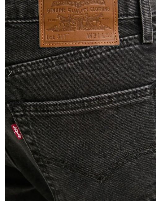 Vaqueros 511 Levi's de hombre de color Black