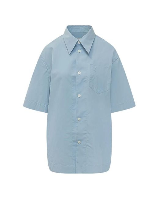 AMI Blue Button Pocket Shirt