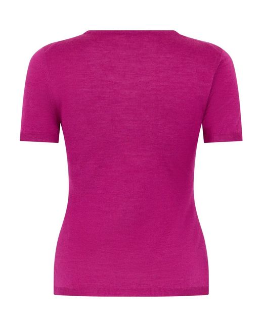 Malo Pink Round-Neck Top