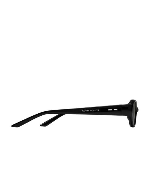 Gentle Monster Black Monica 01 Oval-Frame Sunglasses