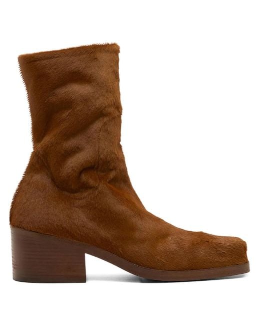 Marsèll Brown Cassello Square-Toe Boots