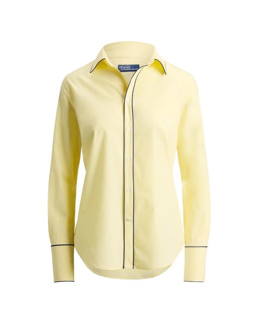 Polo Ralph Lauren Yellow Stretch Slim Fit Cotton Shirt