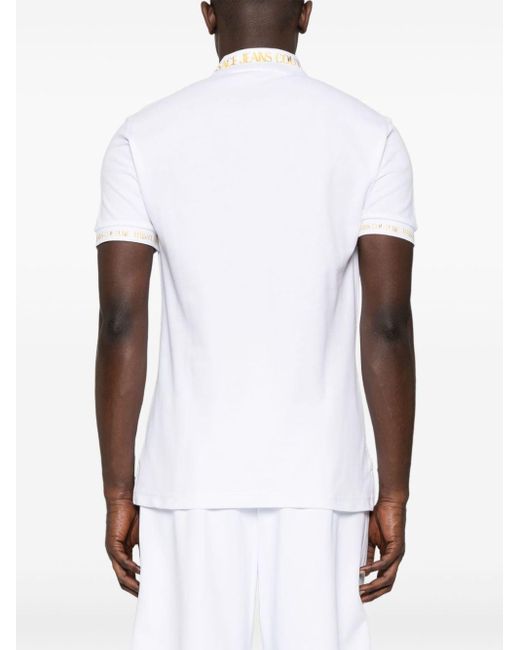 Versace T-Shirt mit Watercolour Couture-Print in White für Herren