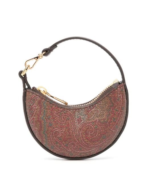 Etro Pink Paisley-Print Mini Bag