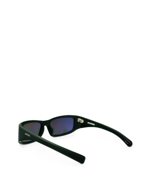 Jacquemus Black Aero Rectangle-Frame Sunglasses for men