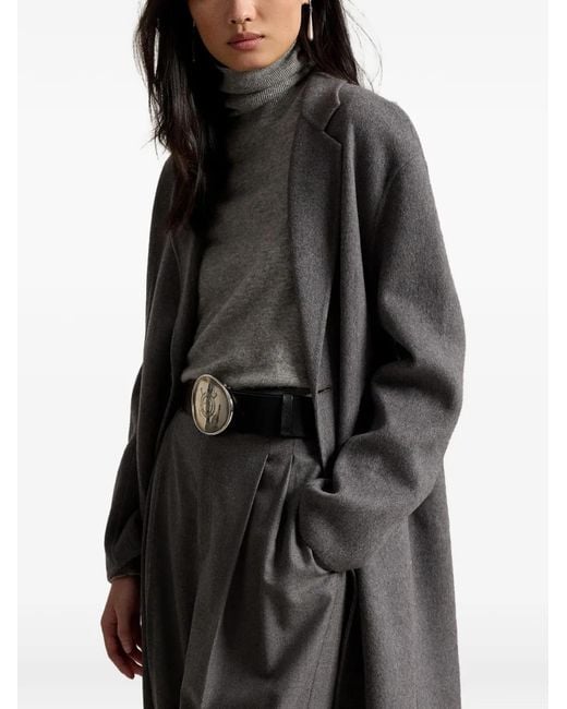 Polo Ralph Lauren Gray Single-Breasted Long Coat