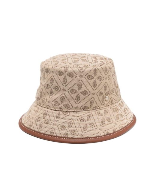 Helen Kaminski Natural Nova Pattern-jacquard Bucket Hat