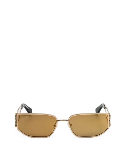 Off-White c/o Virgil Abloh Metallic Allen Geometric-Frame Sunglasses