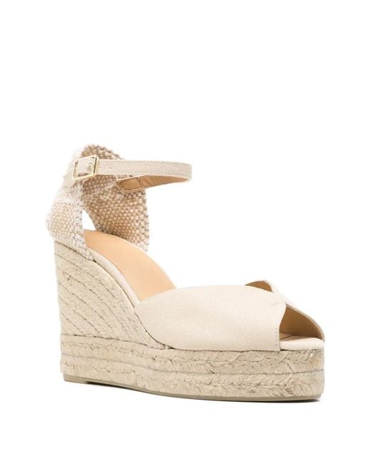 Castaner Natural Bianca Ankle-Strap Espadrilles