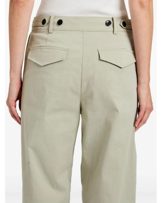 Pantalones anchos con pinzas Proenza Schouler de color Green