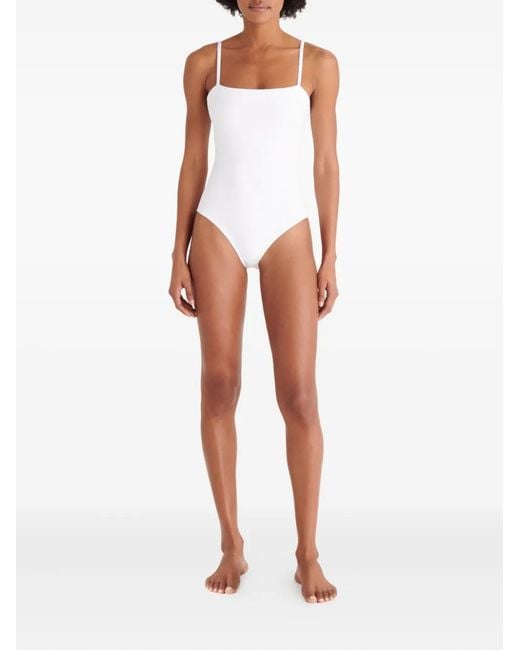 Eres White Spaghetti-Strap Swimsuit