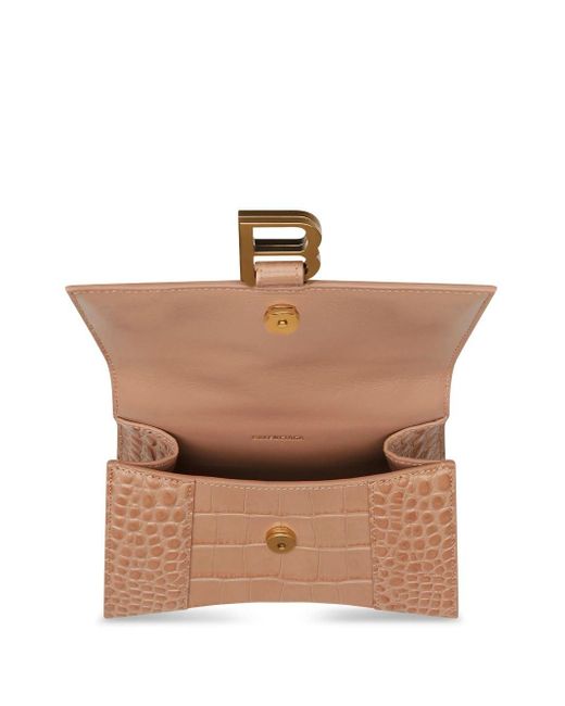 Balenciaga Pink Hourglass Top-handle Tote Bag