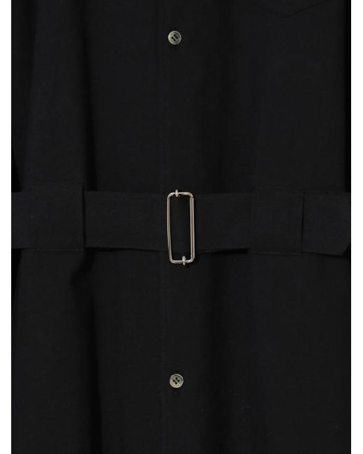 Undercover Black D-Ring Belted Shirt