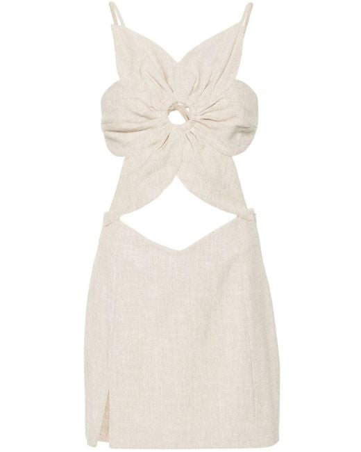 Cult Gaia White Aura Mini Dress