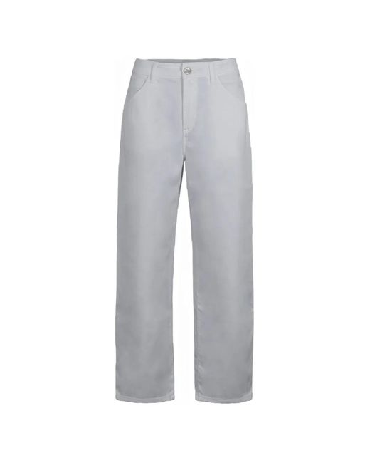 Moorer Gray Lania-O-Bxt Five-Pocket Trousers