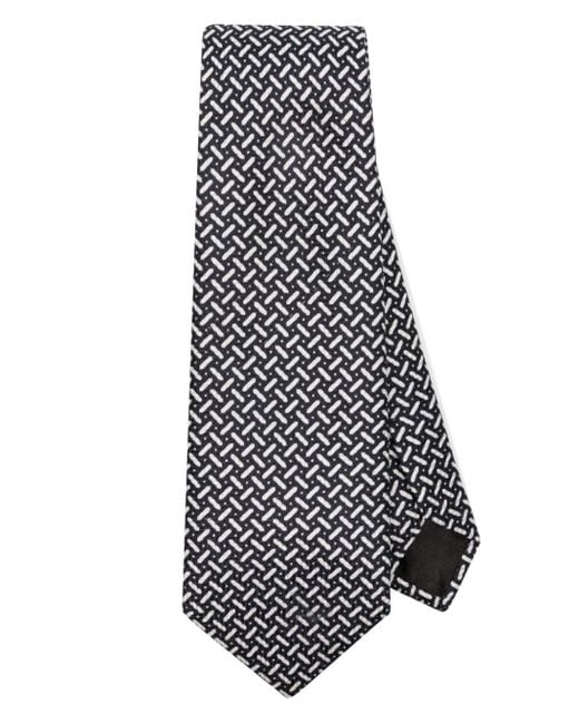 Giorgio Armani Krawatte mit grafischem Print in White für Herren