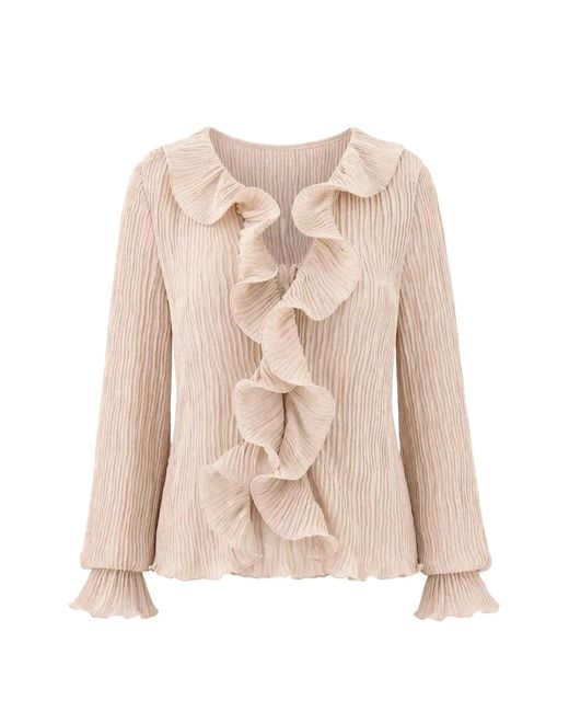 Guess Natural Ruffled Blouse