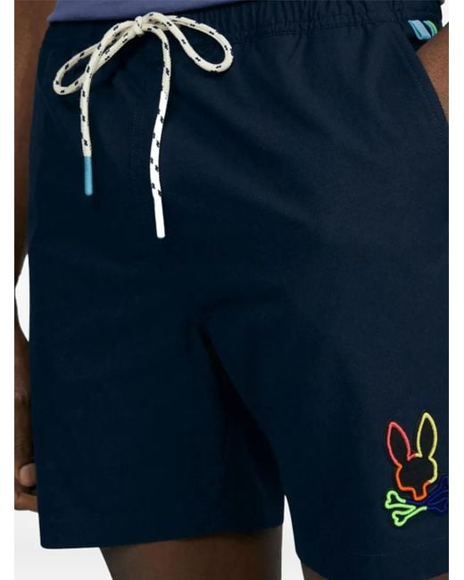 Psycho Bunny Blue Leo Shorts for men