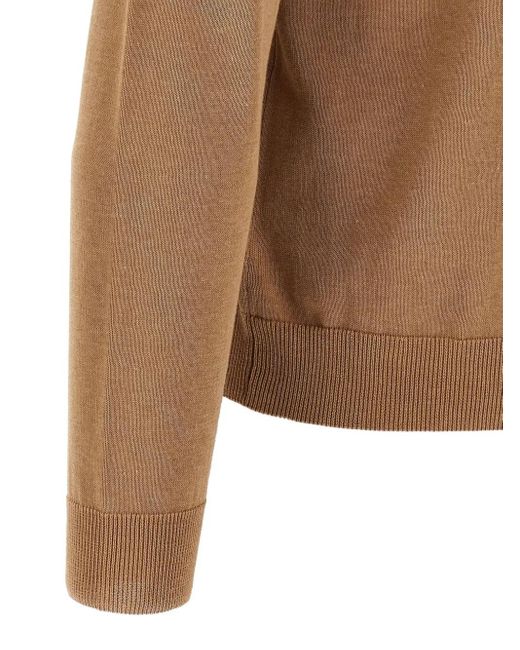 Pull En Coton Zanone pour homme en coloris Brown
