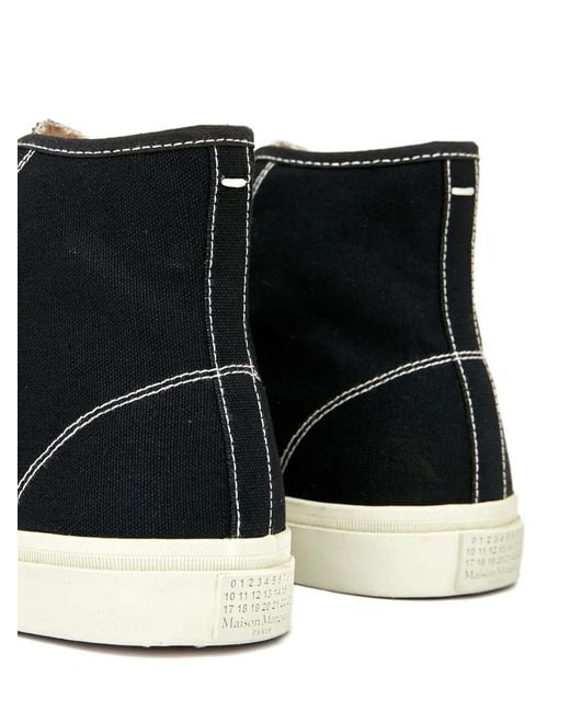Maison Margiela Black Tabi High-Top Sneakers