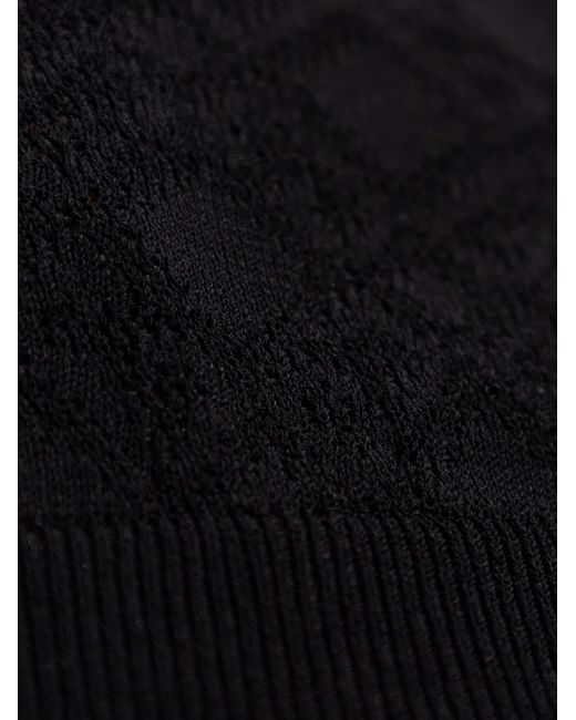 Givenchy Black Jacquard Knit Top