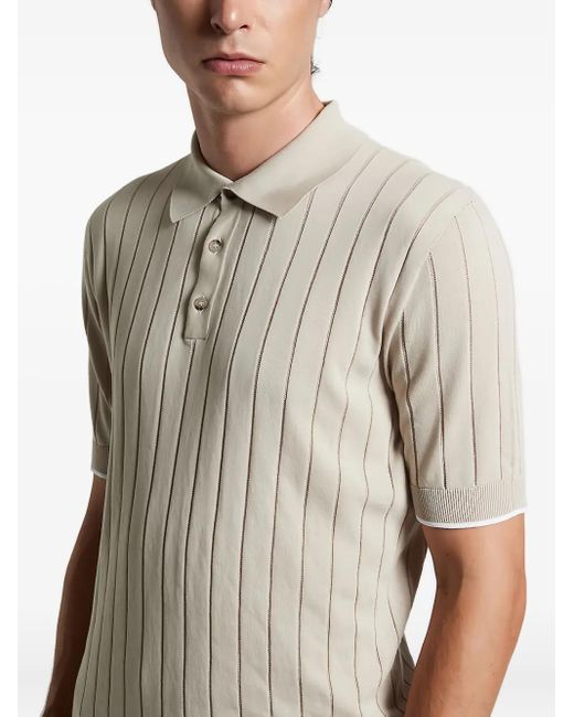 Polo de algodón Peserico de hombre de color Natural