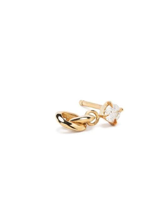 Lizzie Mandler Metallic 18Kt Diamond Earrings