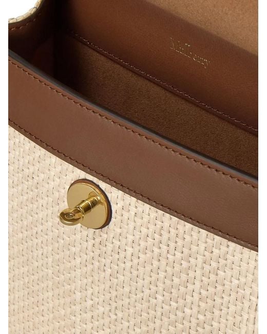 Mulberry Brown Small Anthony Raffia Messenger Bag