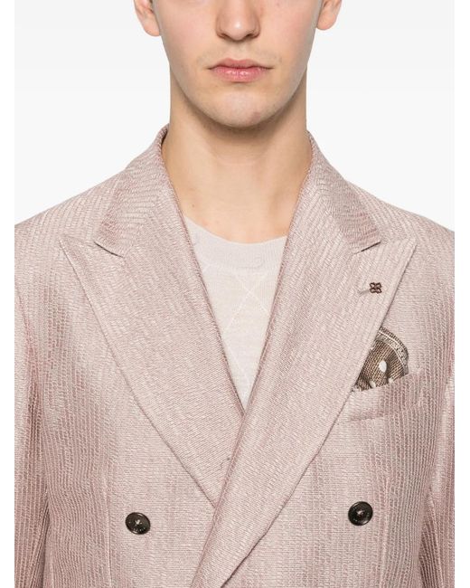 Tagliatore Natural Double-Breasted Blazer for men