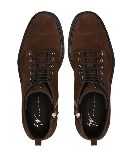 Bottines Chris Low En Daim À Lacets Giuseppe Zanotti pour homme en coloris Brown