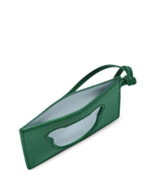 Furla Green Bear-Cutout Card Holder