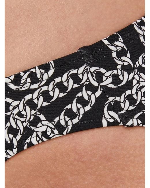 MICHAEL Michael Kors Gray Chain-Print Bikini Bottoms