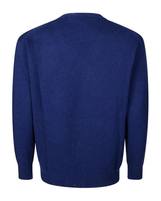 Amaranto Blue Crew-Neck Sweater for men