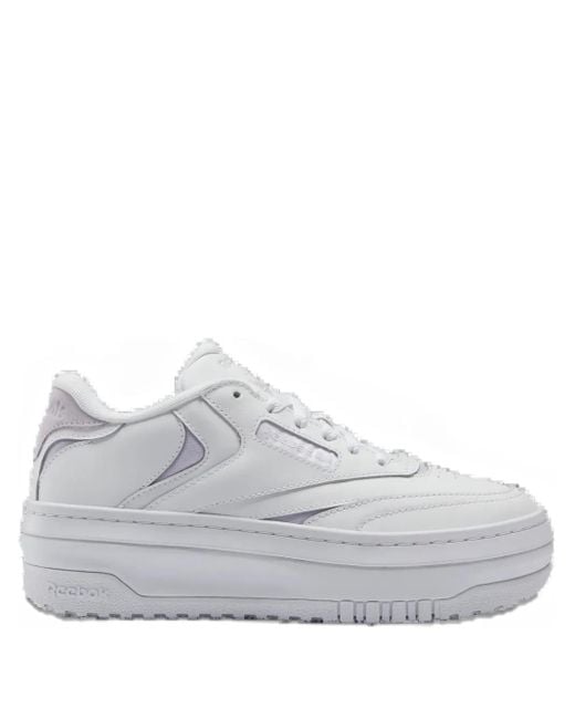 Reebok White Club C Extra /Luminous Lilac" Sneakers