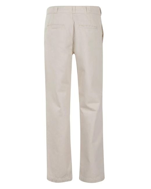 Aspesi White Adrien Trousers for men