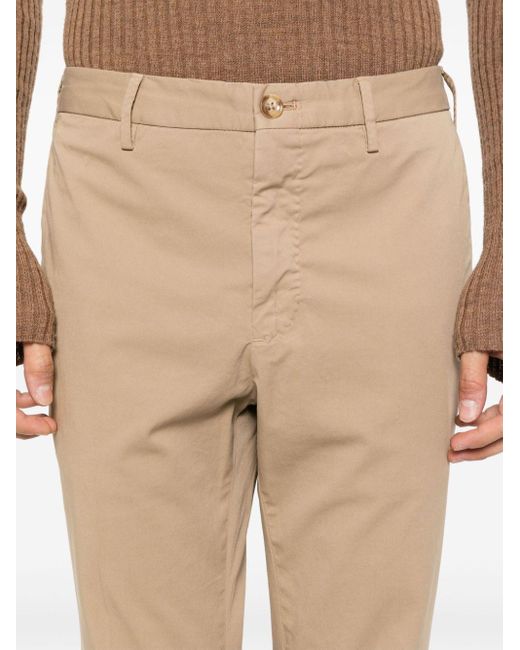 Incotex Natural Tapered Cotton Chino Trousers for men