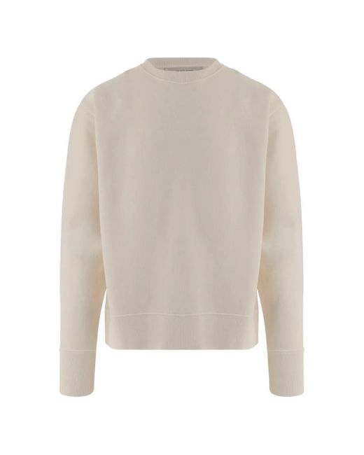 Golden Goose Deluxe Brand White Logo-Patch Cotton Sweater