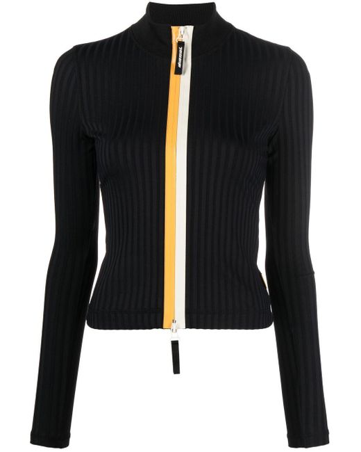 DIESEL Trib Fitted Zipup Jacket in Black Lyst