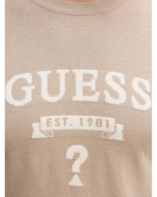 Guess Natural Logo Knitted Sweater for men