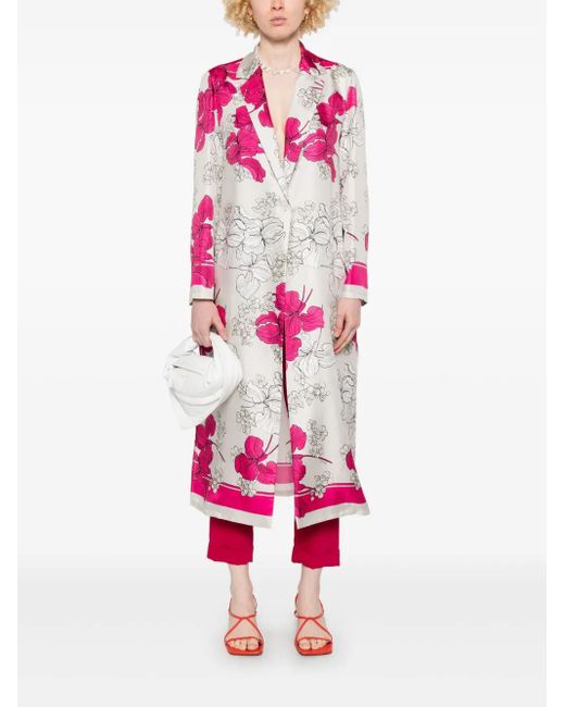 P.A.R.O.S.H. Pink Silk Coat