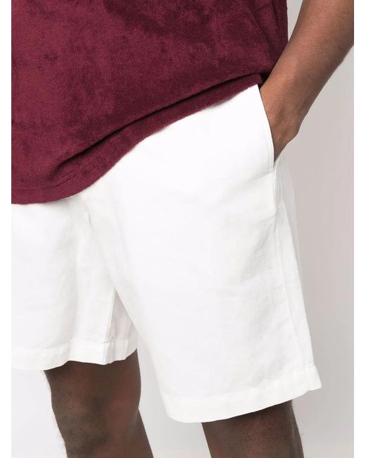 Orlebar Brown White Drawstring Chino Shorts for men