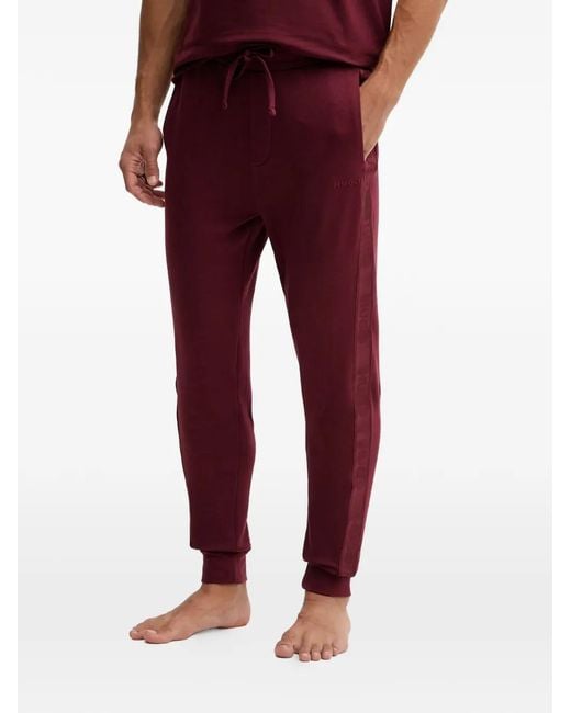 HUGO Red Logo-Detail Trousers for men