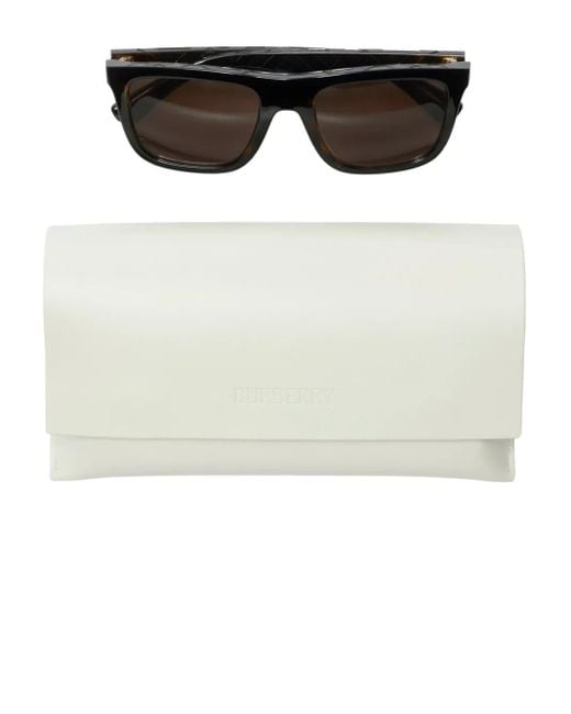 Burberry Brown Embossed Check Sunglasses for men