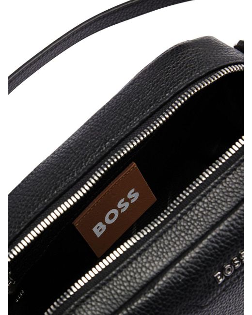 Boss Black Ivy Leather Crossbody Bag